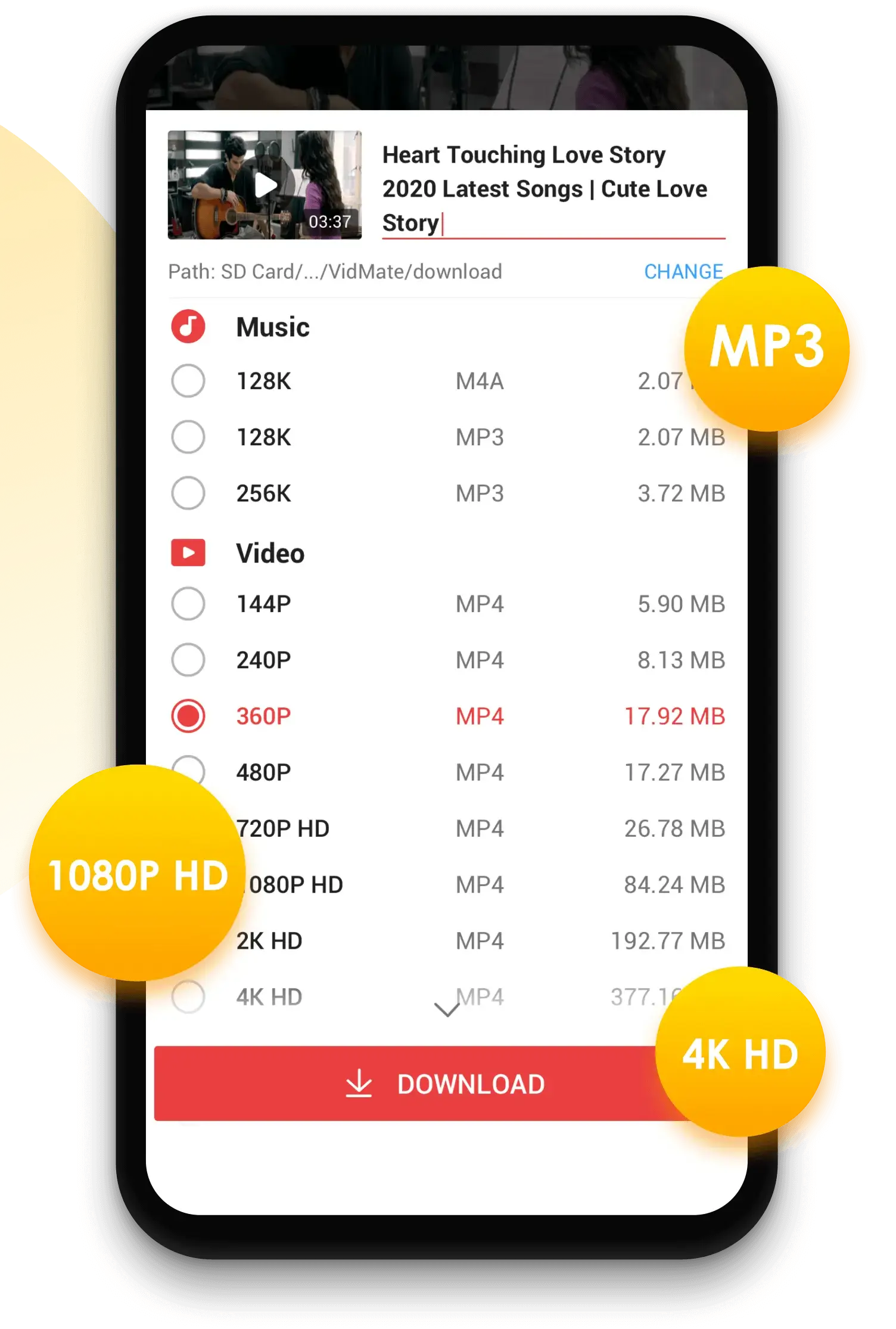 Unduh Audio & Video dalam Kualitas Tinggi