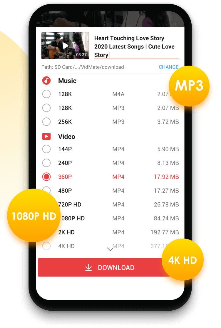 Audio & Video Download in High Quality